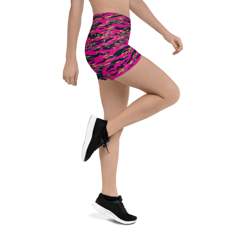 Pink Camo Bike Shorts product image (12)