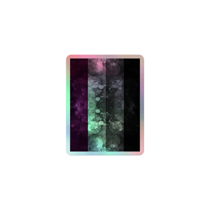 Asexual Flag Sticker (Textured Variation) product image (1)