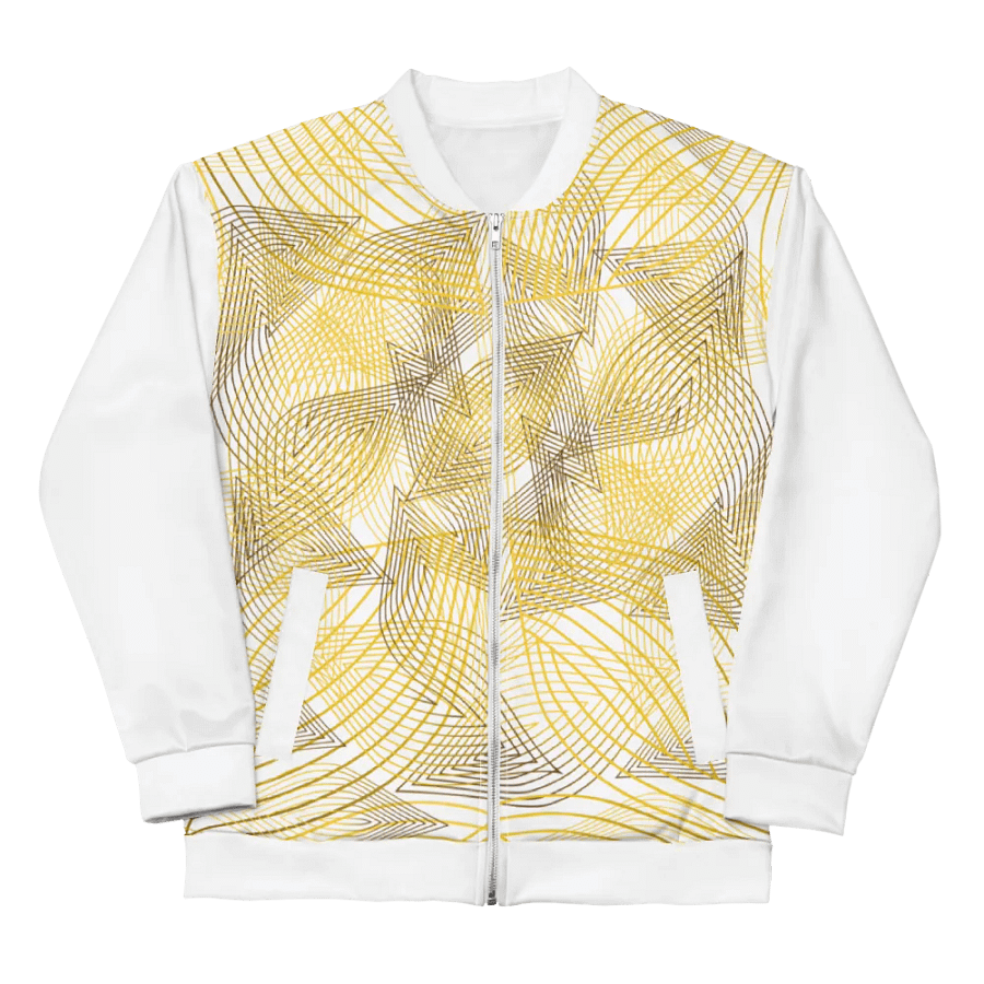 Jacket with golden lines and leaf design product image (6)