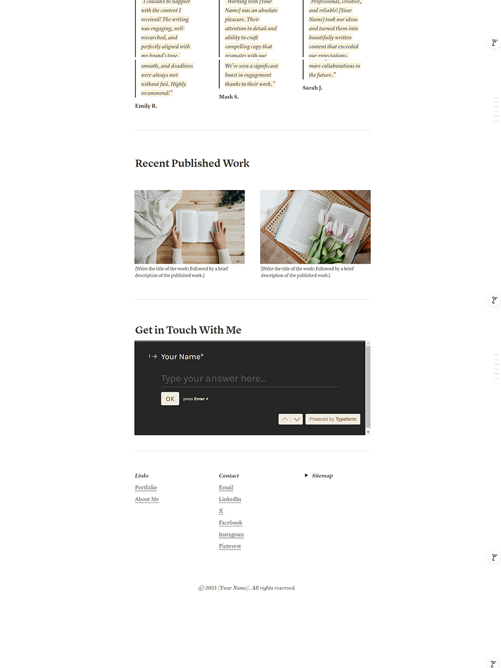 Freelance Writer Website Template | Showcase Your Work & Services product image (2)