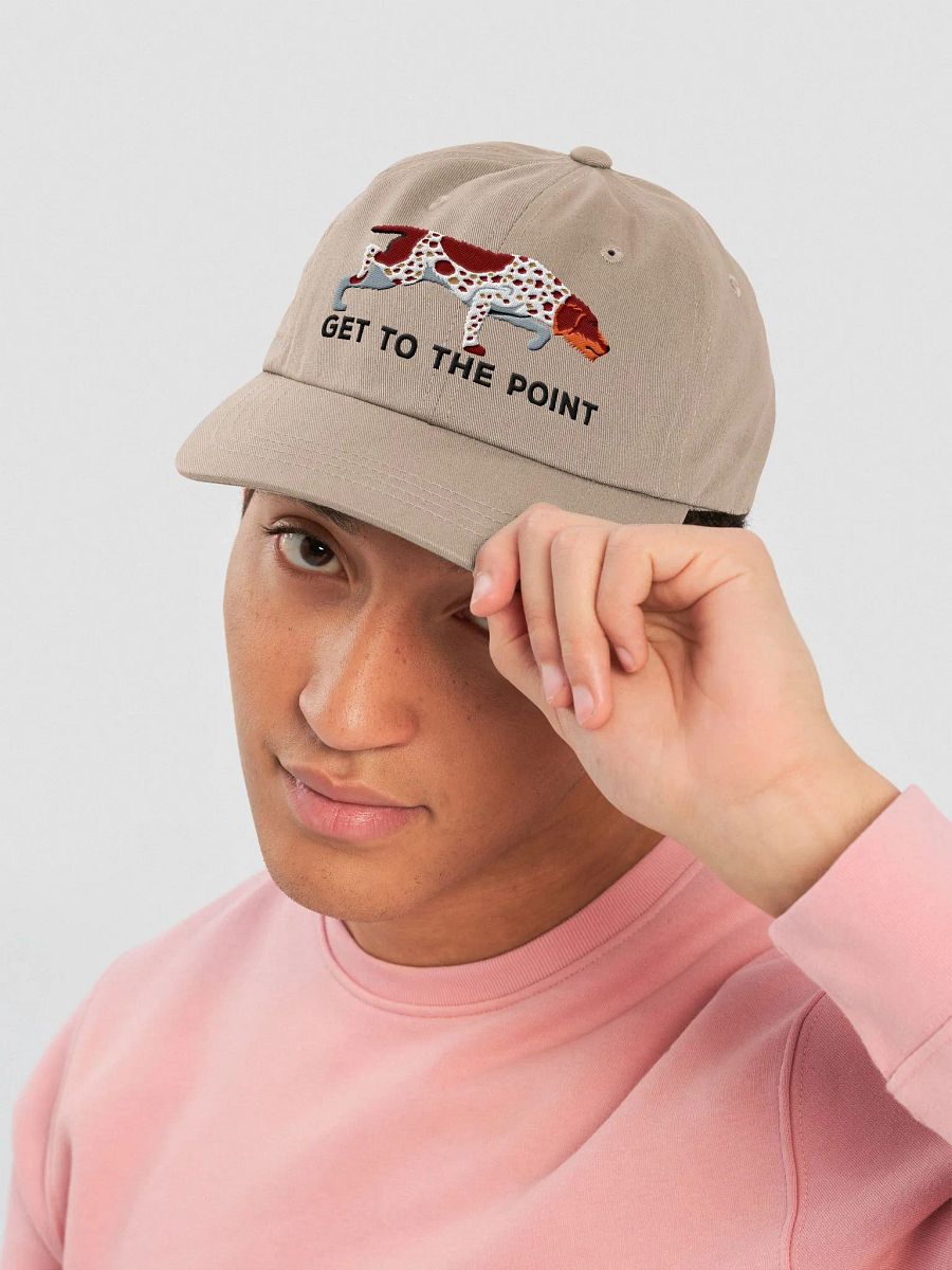 Get to the Point Classic Dad Hat(Embroidered) of a German Wirehaired Pointer product image (34)
