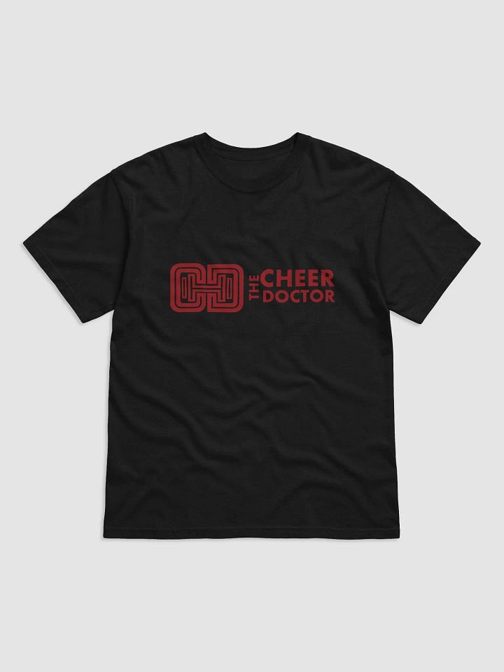 Black Cheer Doctor T Shirt Red Logo product image (1)