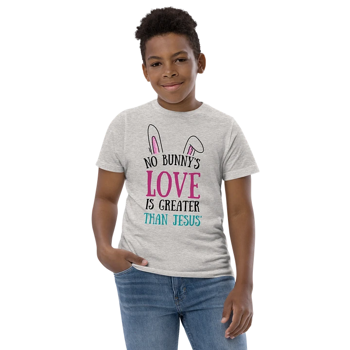 No Bunny's Love is Greater Than Jesus Kids T-Shirt product image (2)