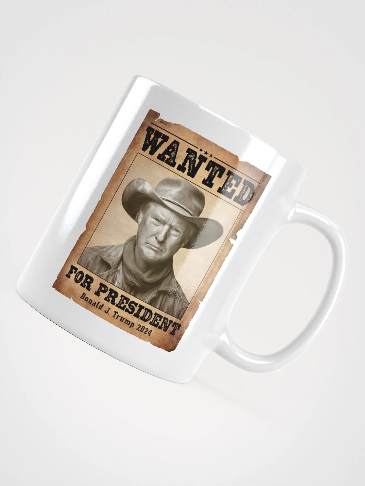 Wanted for President - Western Style - White Mug product image (5)