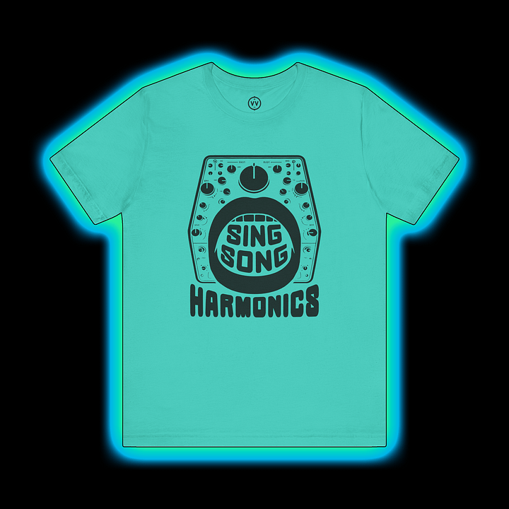 Sound Designer T-Shirt - Sing Song Harmonics/Filter Mouth (Modular Synth Musician) BLACK PRINT product image (1)