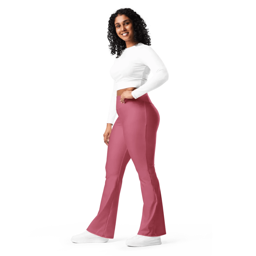 Iconic Hippie Pink Flare Leggings product image (9)