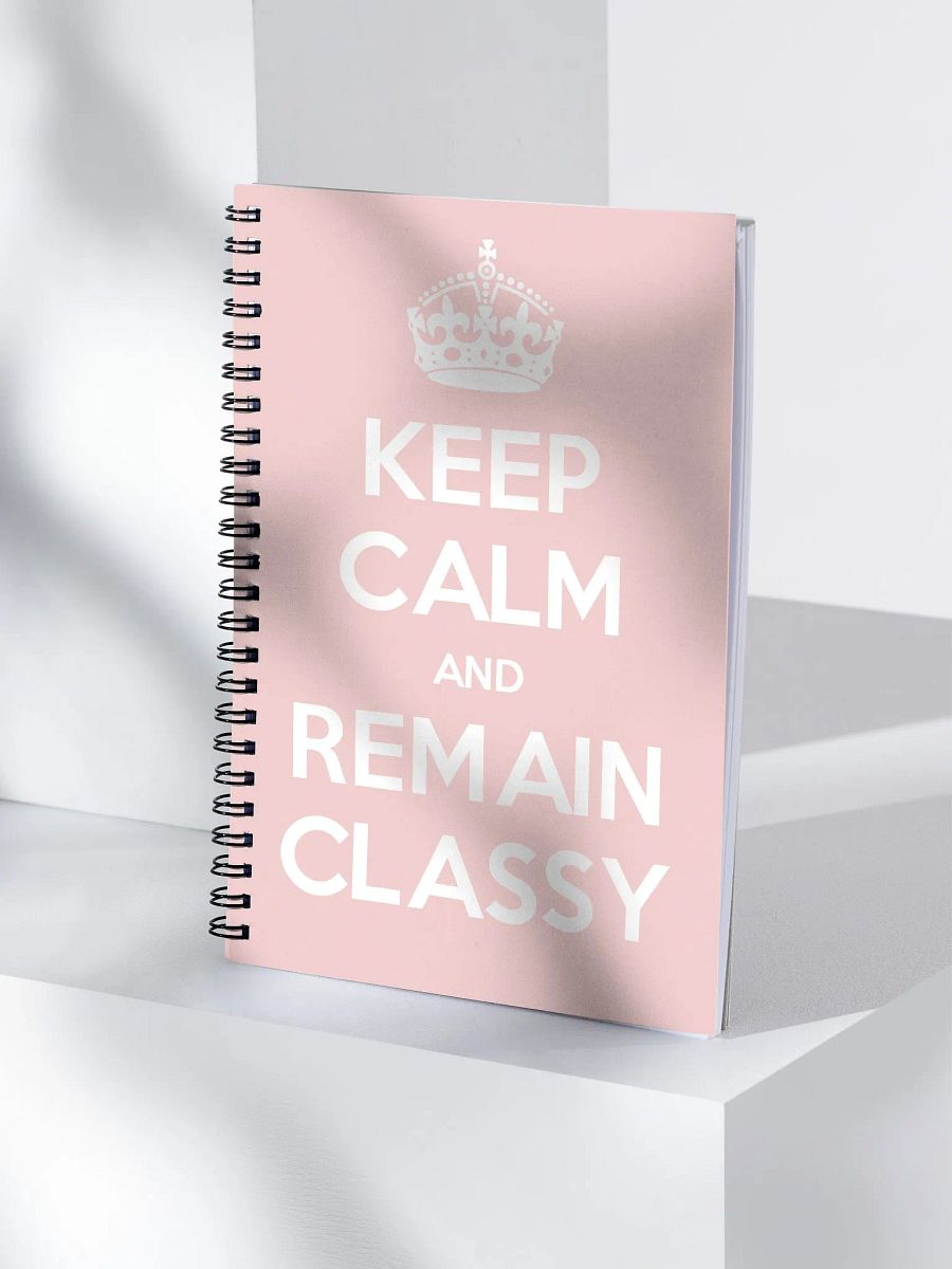 Keep Calm Notebook in Pink product image (4)