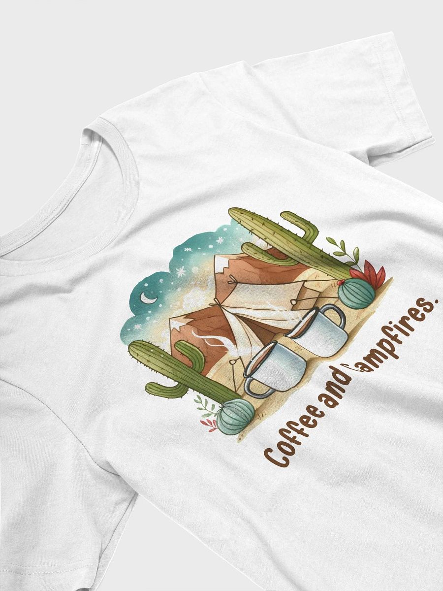 Coffee and Campfires Under Starry Skies Unisex Supersoft T-Shirt product image (10)