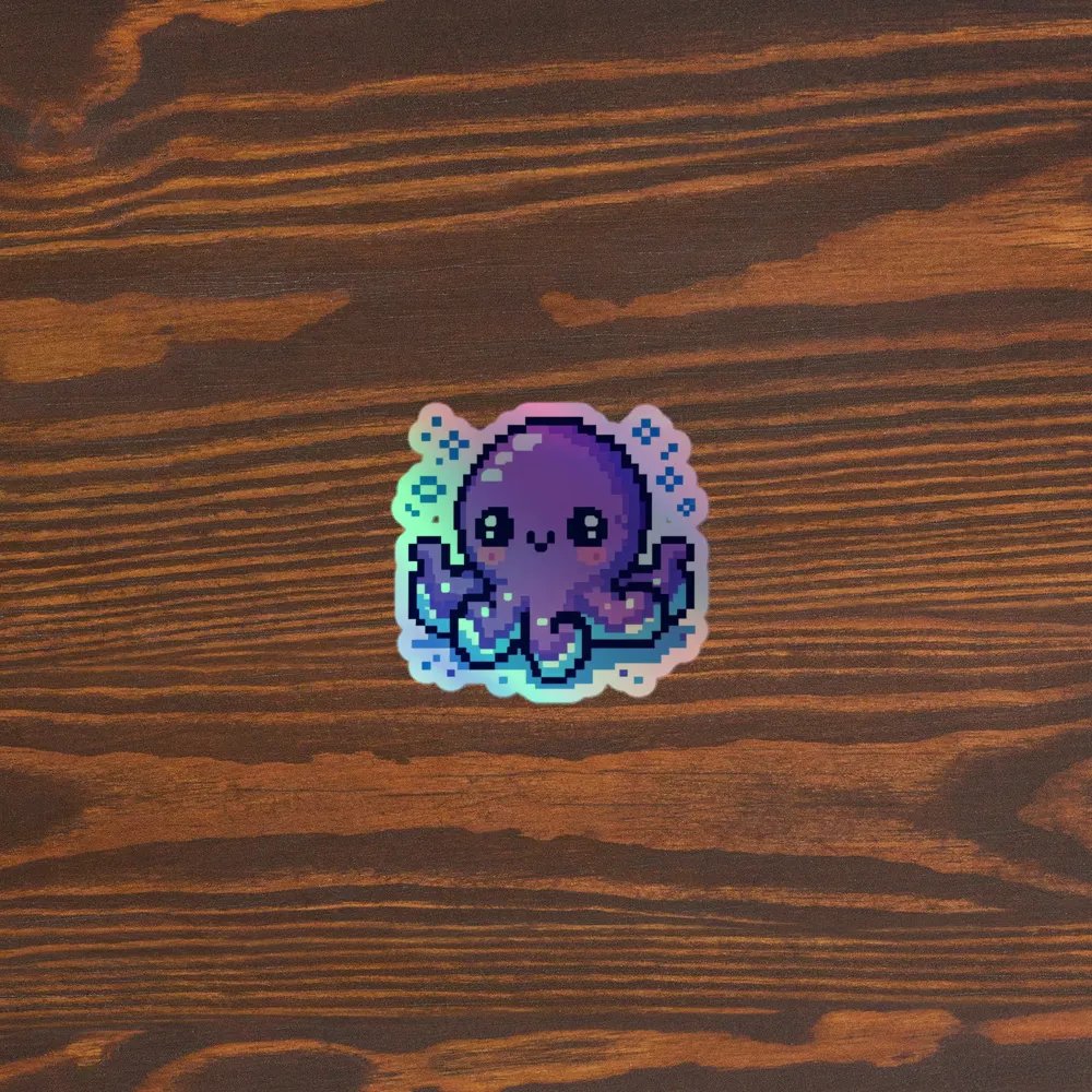 OctoSparkle Holographic Sticker product image (3)
