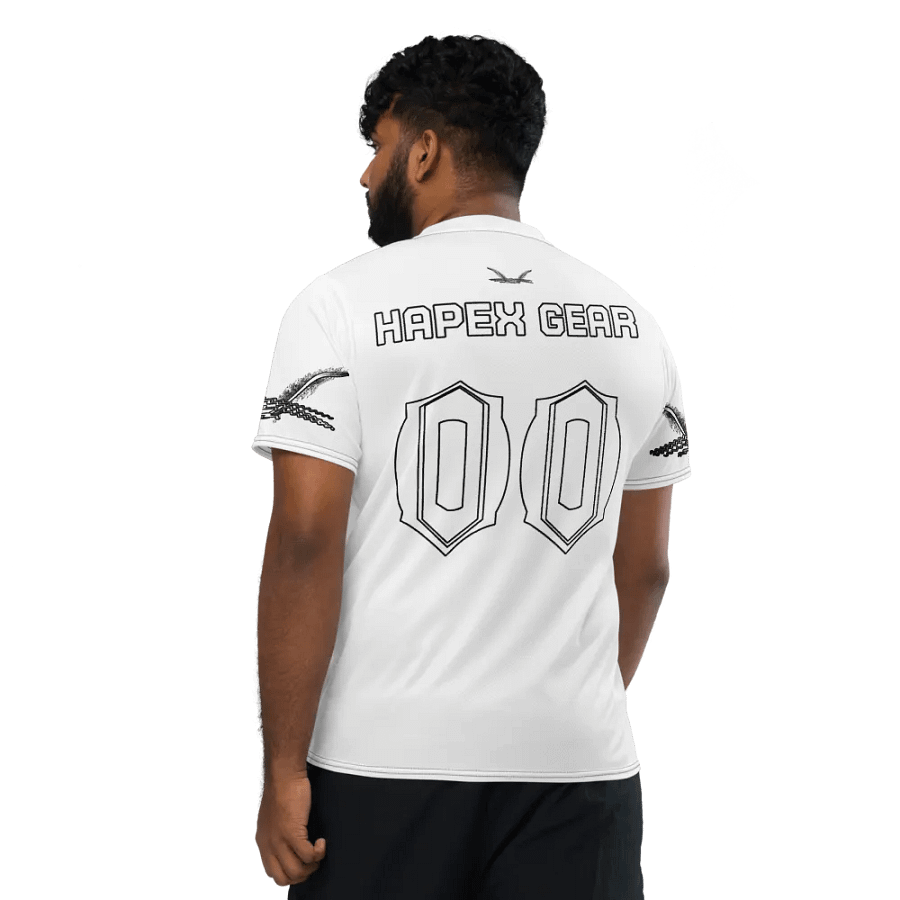 Recycled Unisex Sports Jersey - Capital - White - White HApex Gear White Logo product image (11)