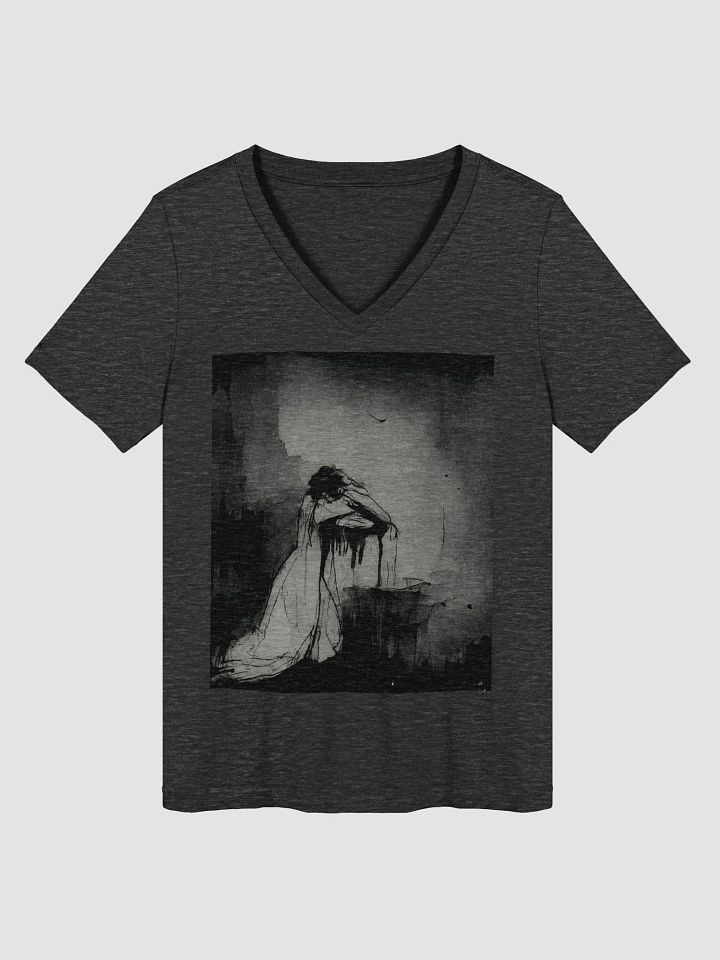 Melancholic Muse Women's V-Neck Tee product image (1)