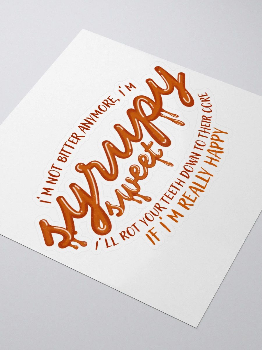 syrupy sweet die cut sticker product image (3)