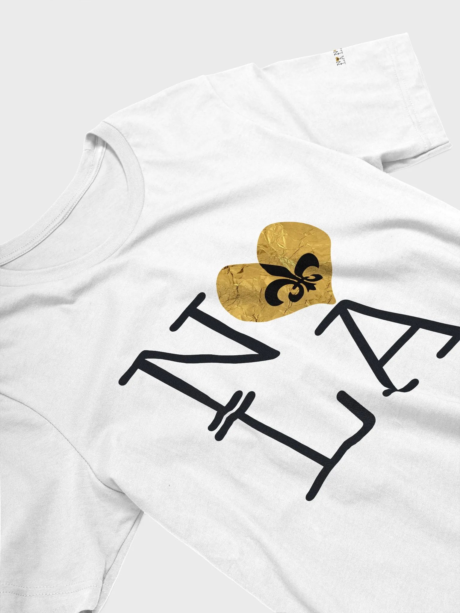I LOVE NOLA **SUPERSOFT LEGACY TEE** (GOLD WRAP HEART LEGACY BACK + SLEEVES) product image (31)