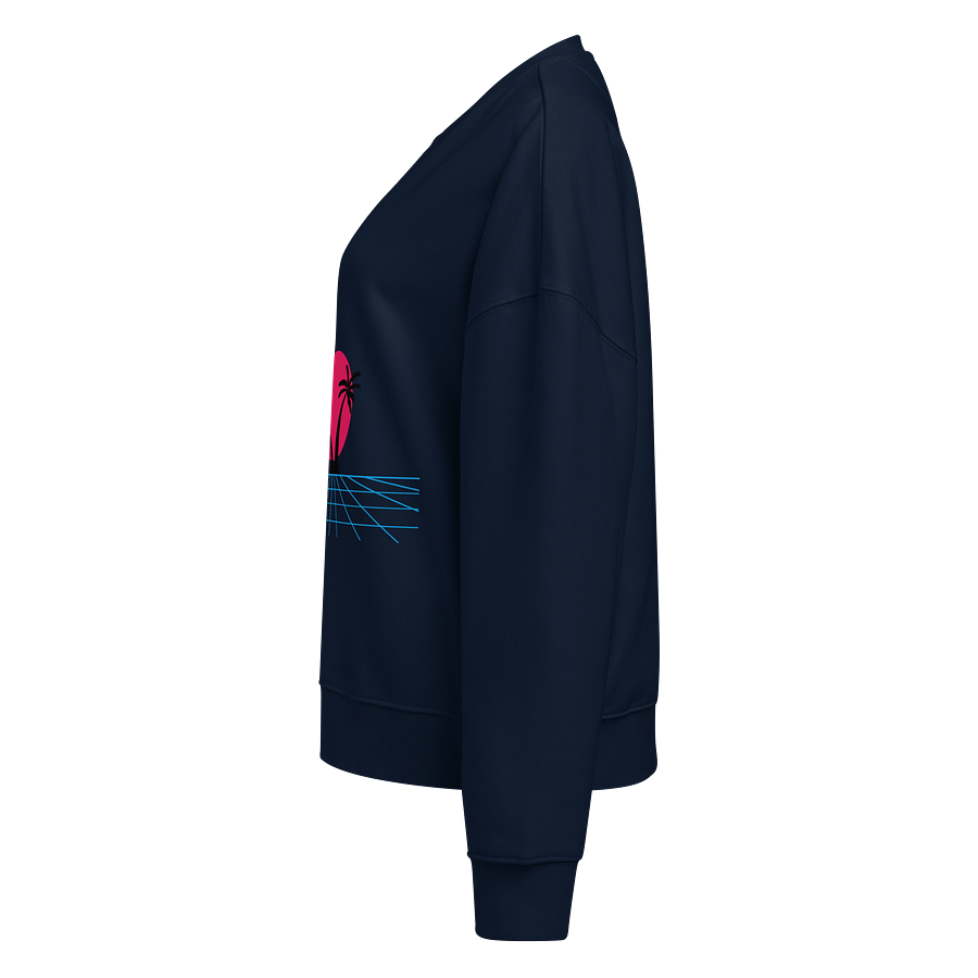 Retro-Futuristic Organic Crew Neck Sweatshirt product image (3)