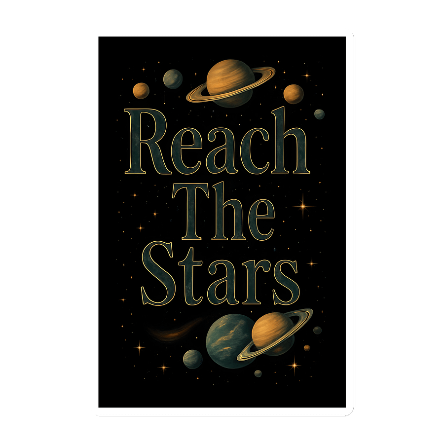 Reach The Stars Cosmic Green Magnet product image (1)