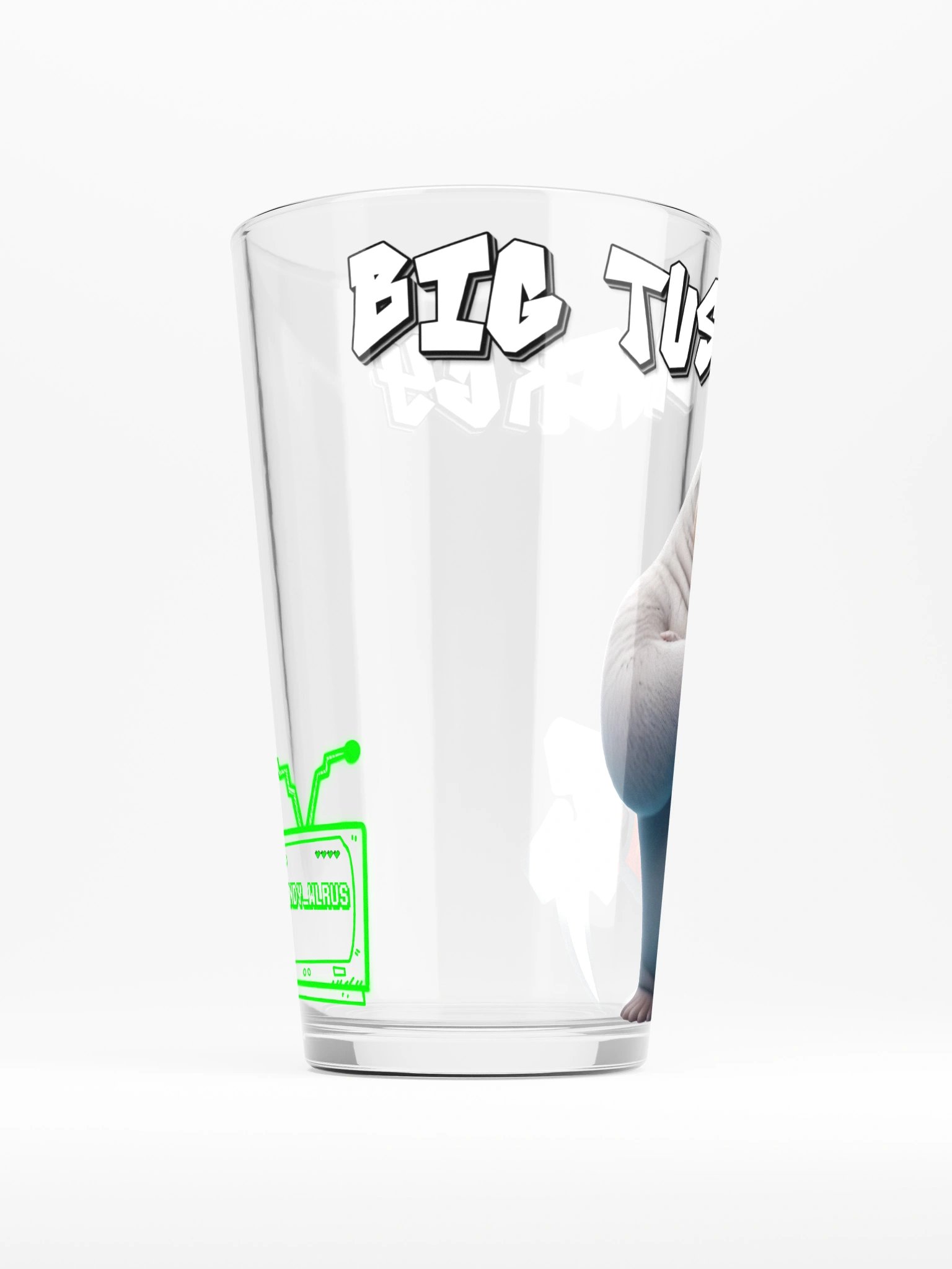 Big Tusks Energy Shaker Pint Glass product image (2)