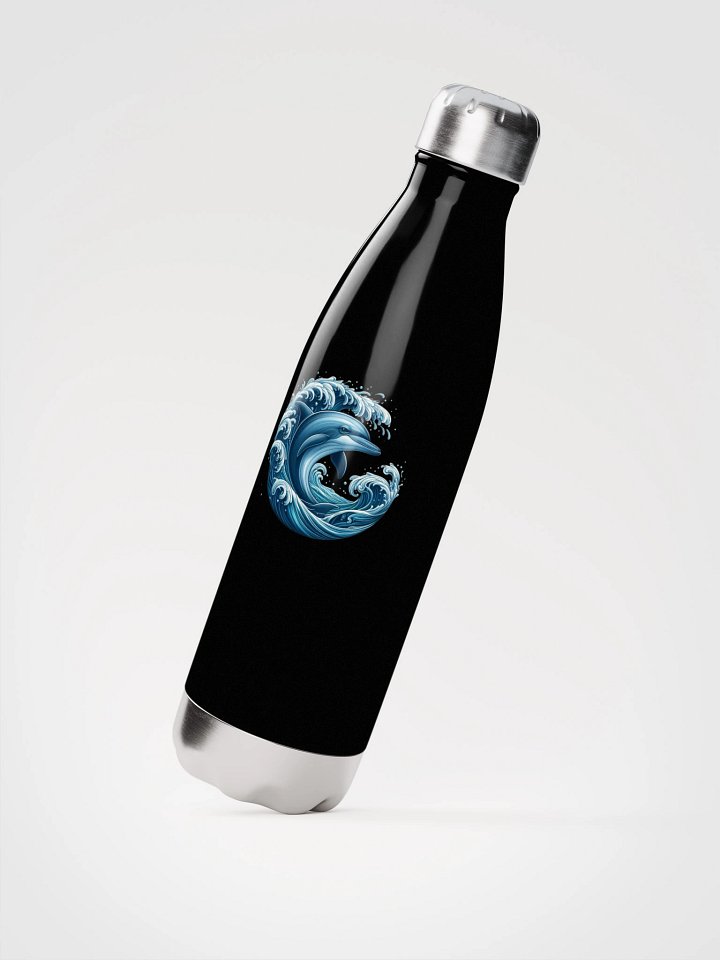 Dolphin Waves Stainless Steel Water Bottle product image (2)