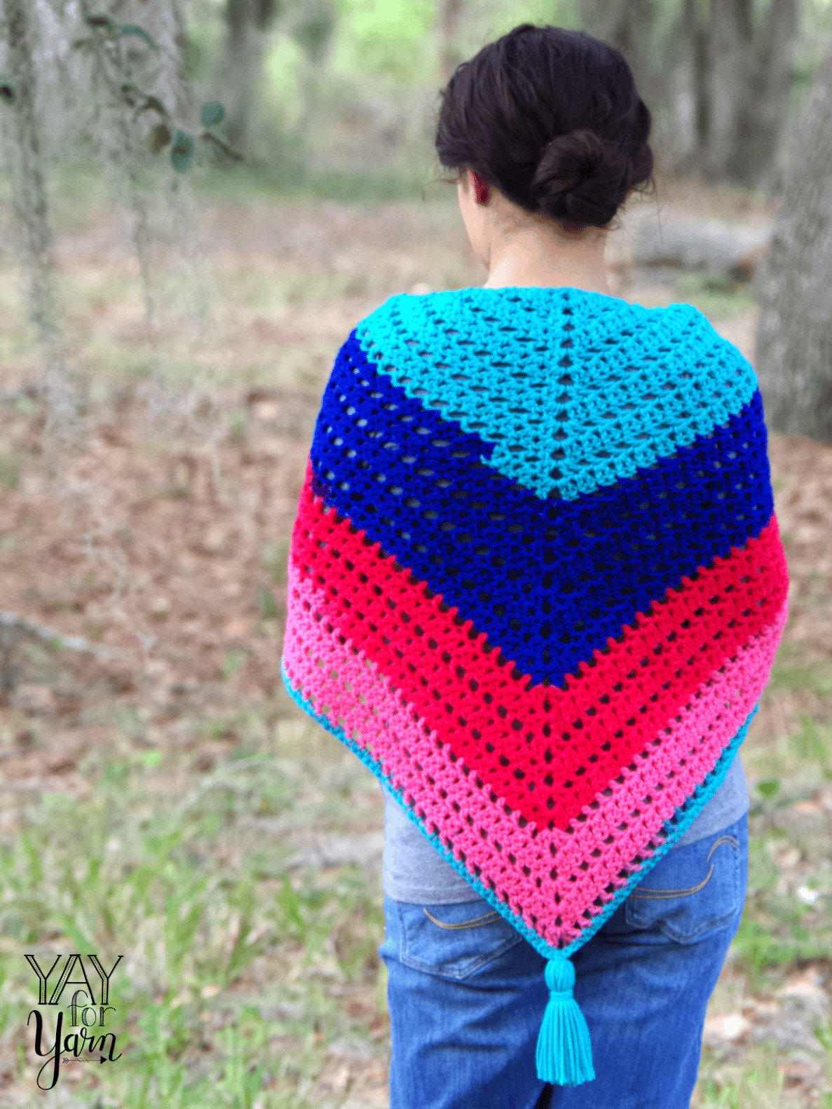 Candy Shop Shawl - Women's Triangle Shawl PDF Crochet Pattern & Video Tutorial product image (2)