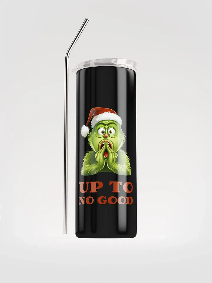 Get mischievous with our Grinch-themed Stainless Steel Tumbler product image (1)