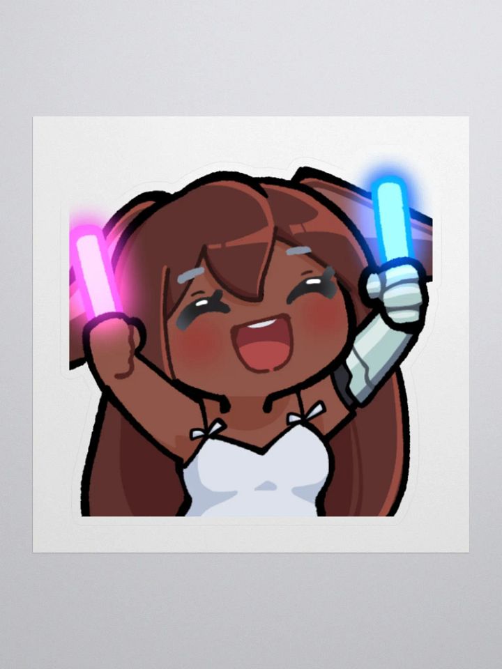 JPAG_Grey Gracidea Rave emote sticker product image (1)