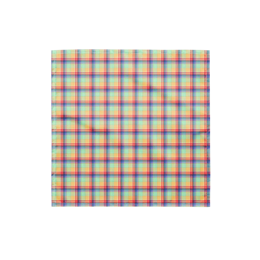 Bright Pastel Plaid Bandana product image (4)