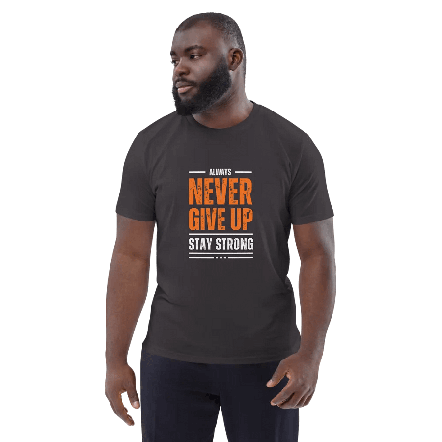 NEVER GIVE UP Glitch Tee product image (137)