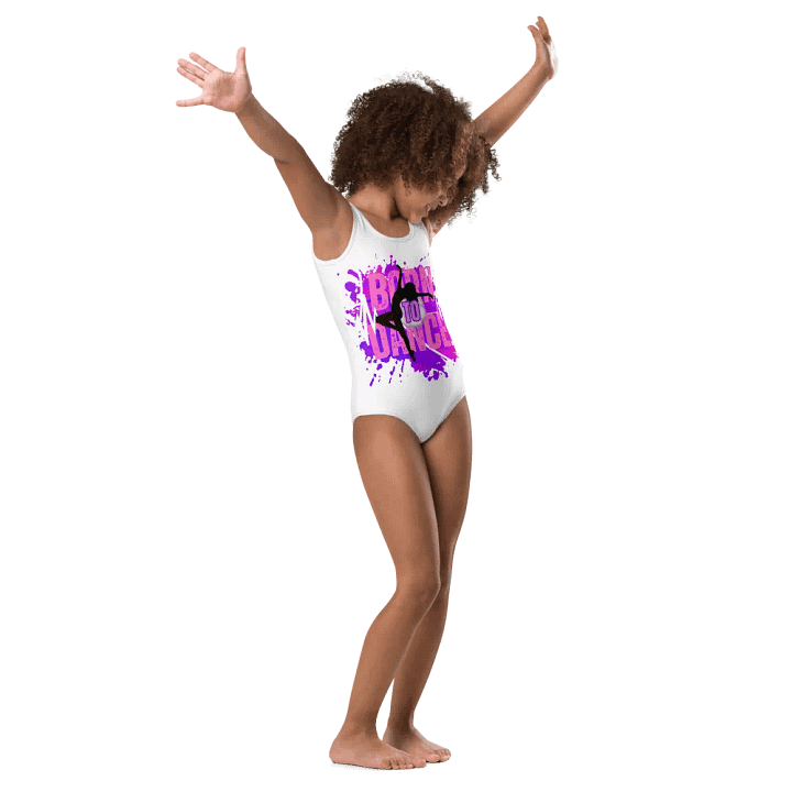 Born to Dance Her Silhouette Kids Swimsuit product image (1)