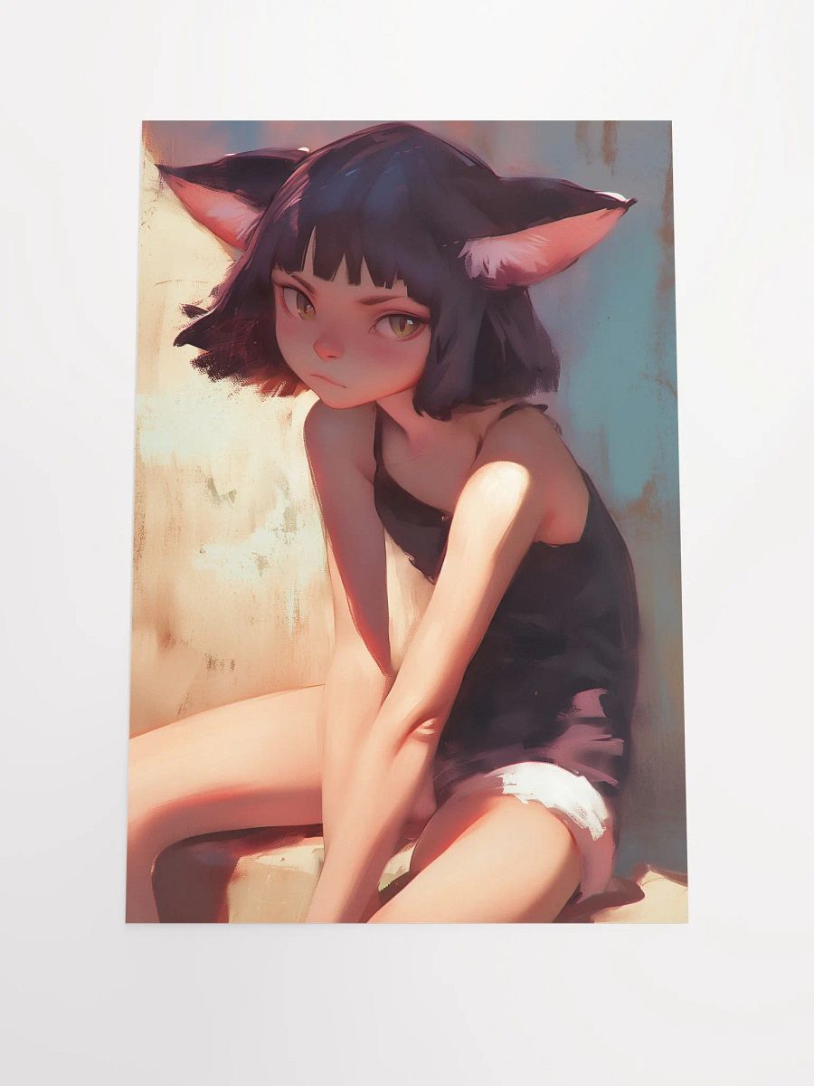 Feline Contemplation Matte Poster product image (1)