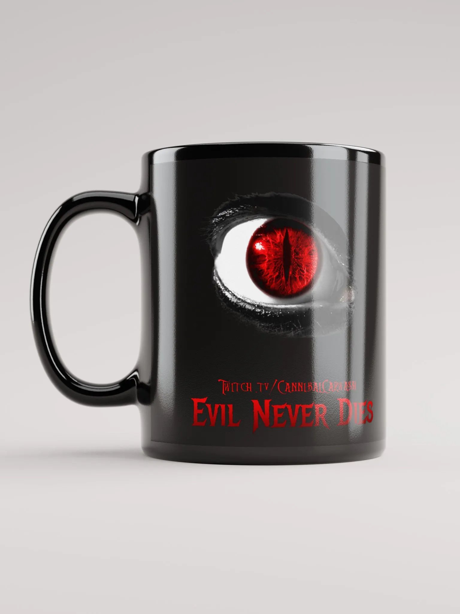 Evil Never Dies Logo Coffee Mug (Back) product image (4)
