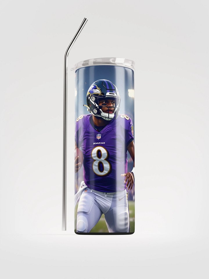 lamar jackson tumbler product image (1)