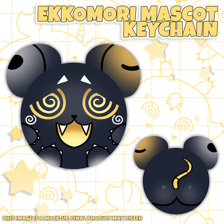 Ekkomori Plushie Mascot Keychain [PREORDER] product image (1)