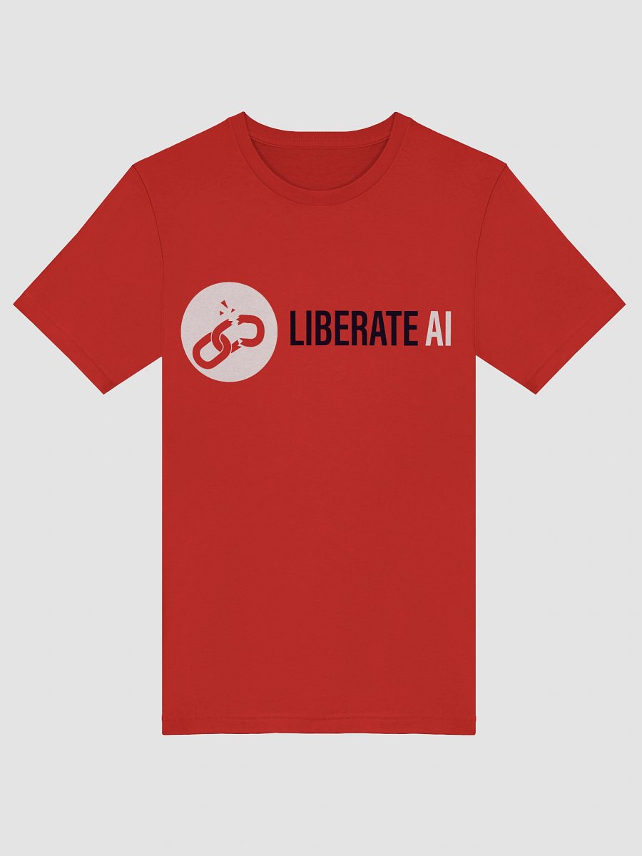 Liberate AI Movement T-Shirt (Red or Blue) product image (5)