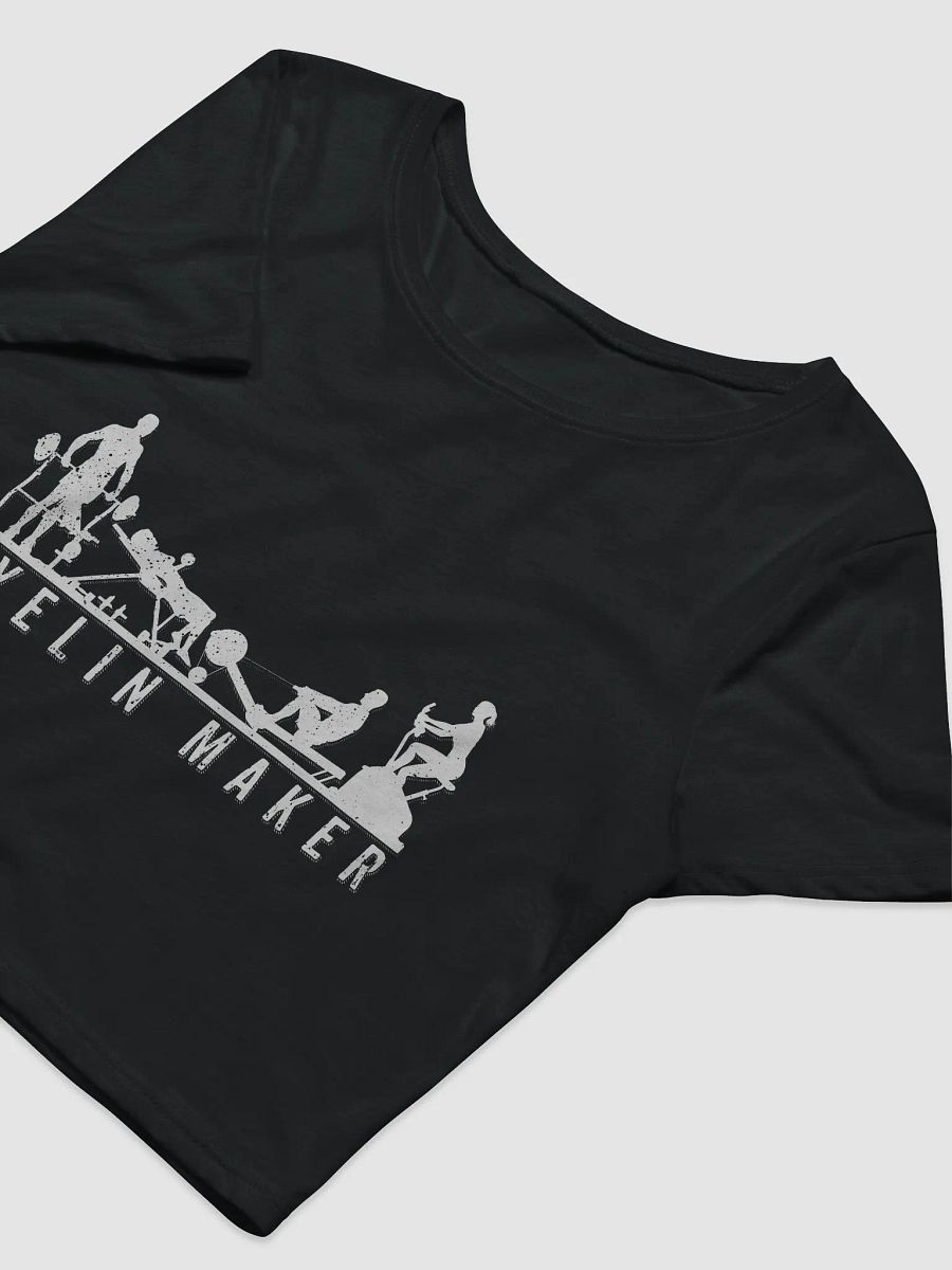 Women's Crop Tee (White Text) product image (5)