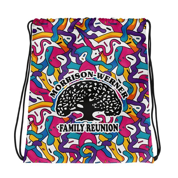 "90s Squiggles" Drawstring Bag product image (1)