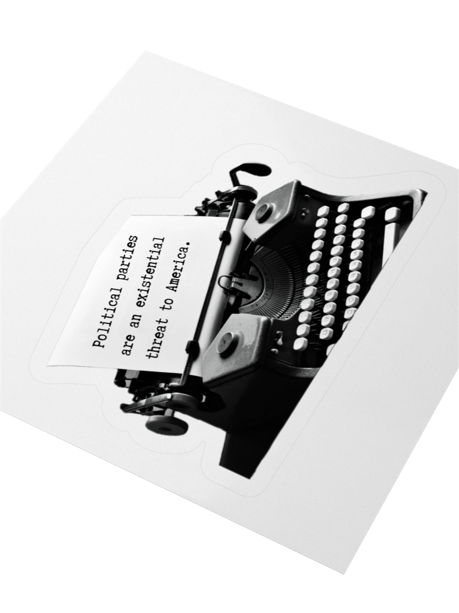 Existential ThreatTypewriter Sticker product image (8)