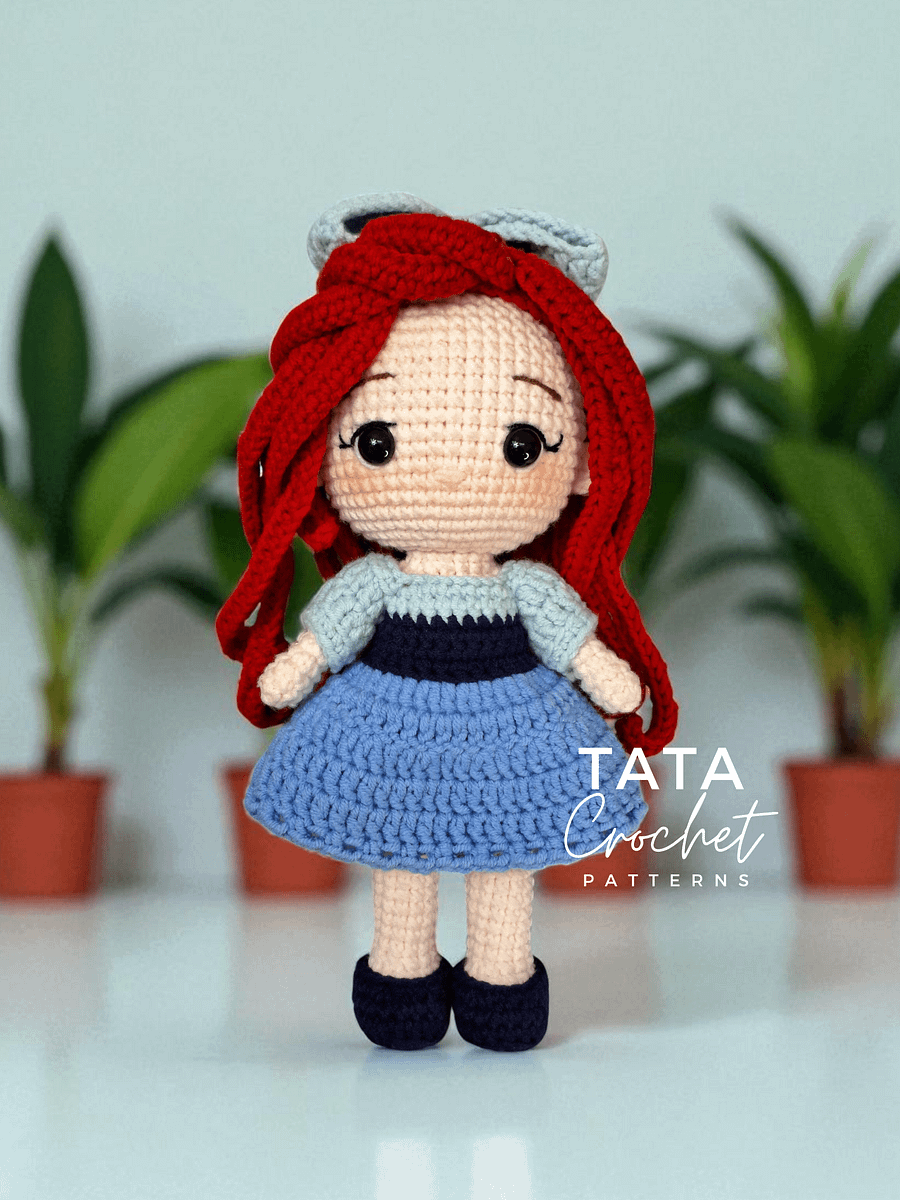 PDF -♡- Doll Dress Up & Transformation -♡- Ariel Princess Amigurumi Crochet Pattern product image (5)