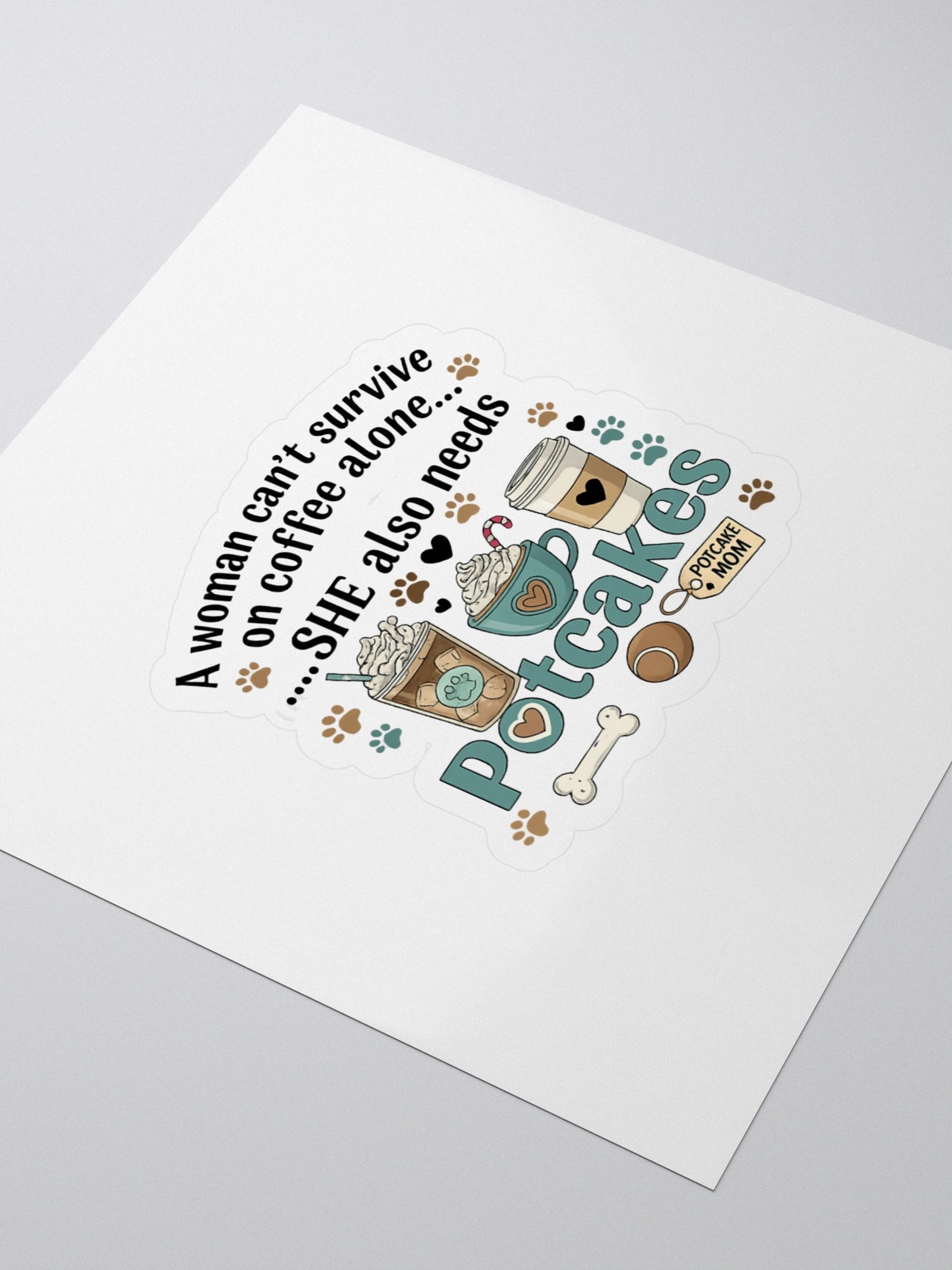 Potcakes & Coffee Sticker product image (3)