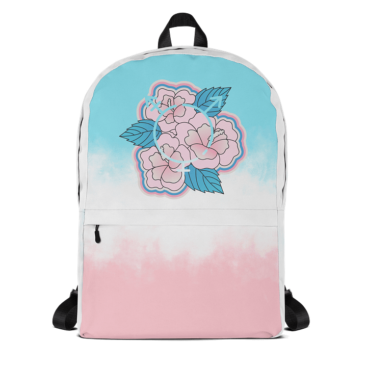 LGBTQIAP2S+ 2025, Trans Flower with Symbol, Backpack product image (1)