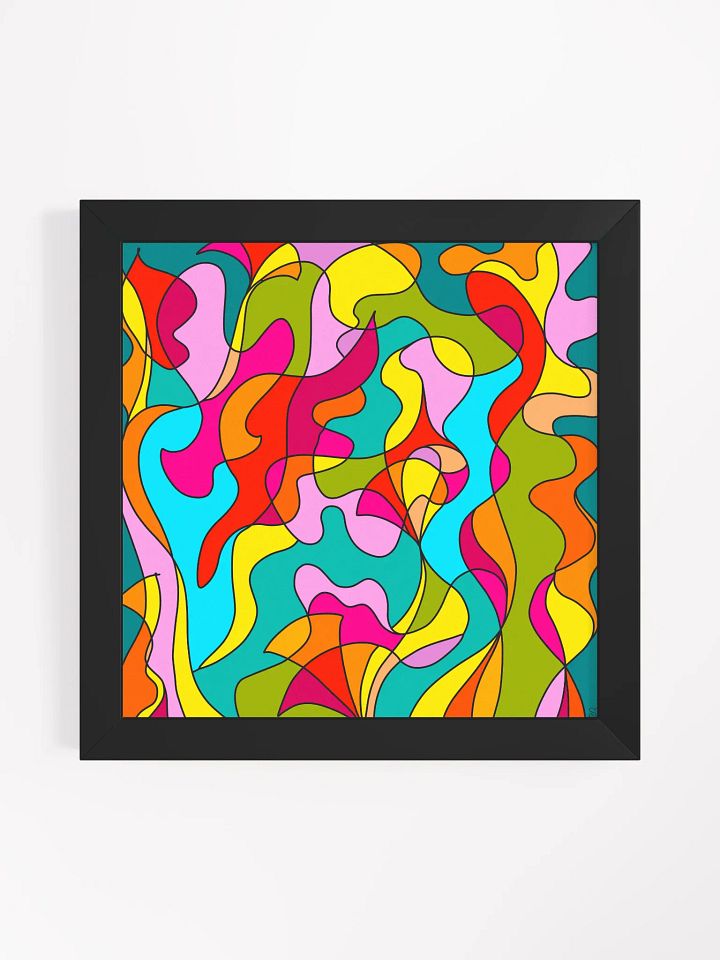 Vibrant Flow Abstract Matte Poster. - Abstract Square No. 6 product image (15)