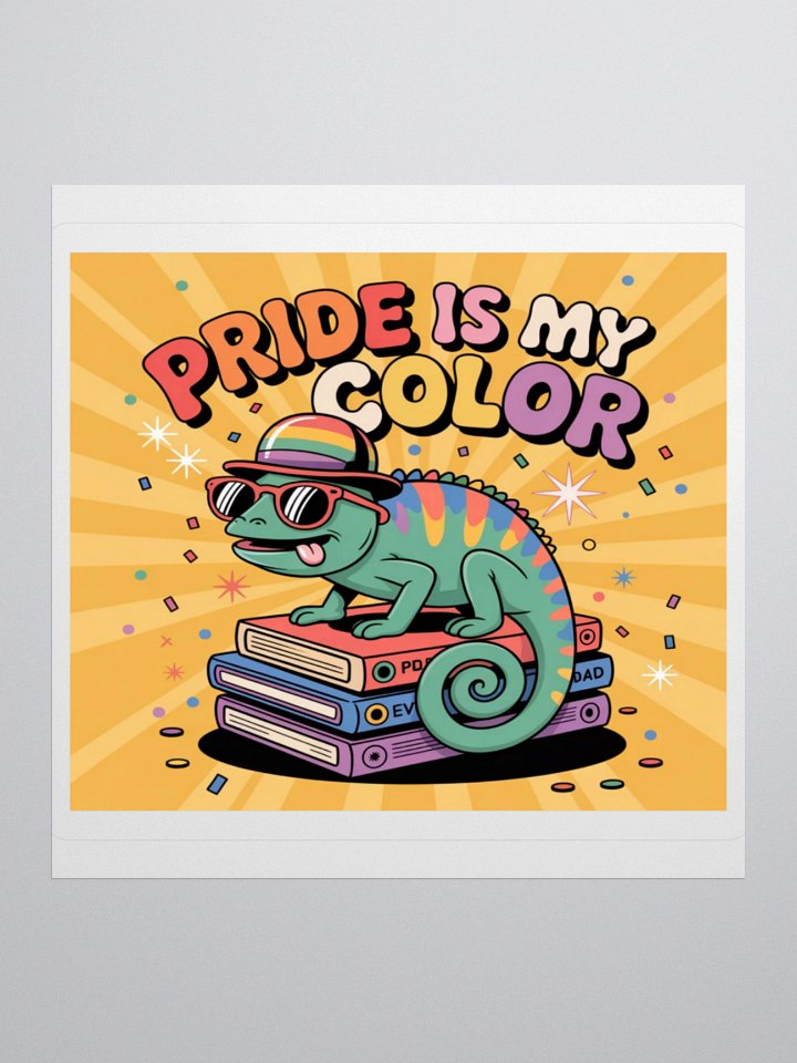 Exclusive 'Pride Is My Color' Chameleon Sticker by TDS Music - Vibrant Design for Pride Supporters product image (3)
