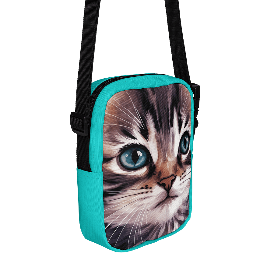 Cat Crossbody Bag Turquoise product image (3)