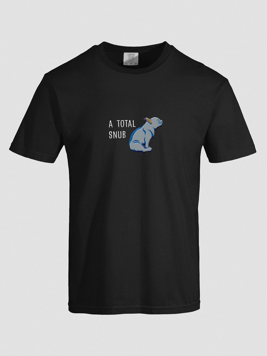 A Total Snub T-Shirt(Embroidered) of a French Bulldog(Blue) product image (39)