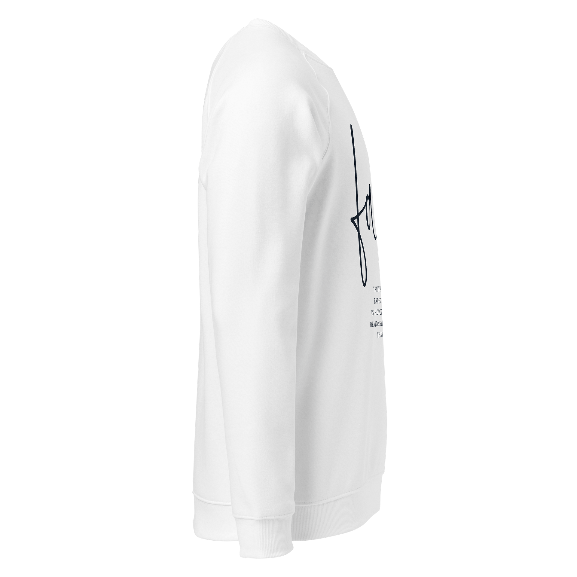 Faith (Hebrews 11:1) Organic Cotton Sweatshirt product image (4)