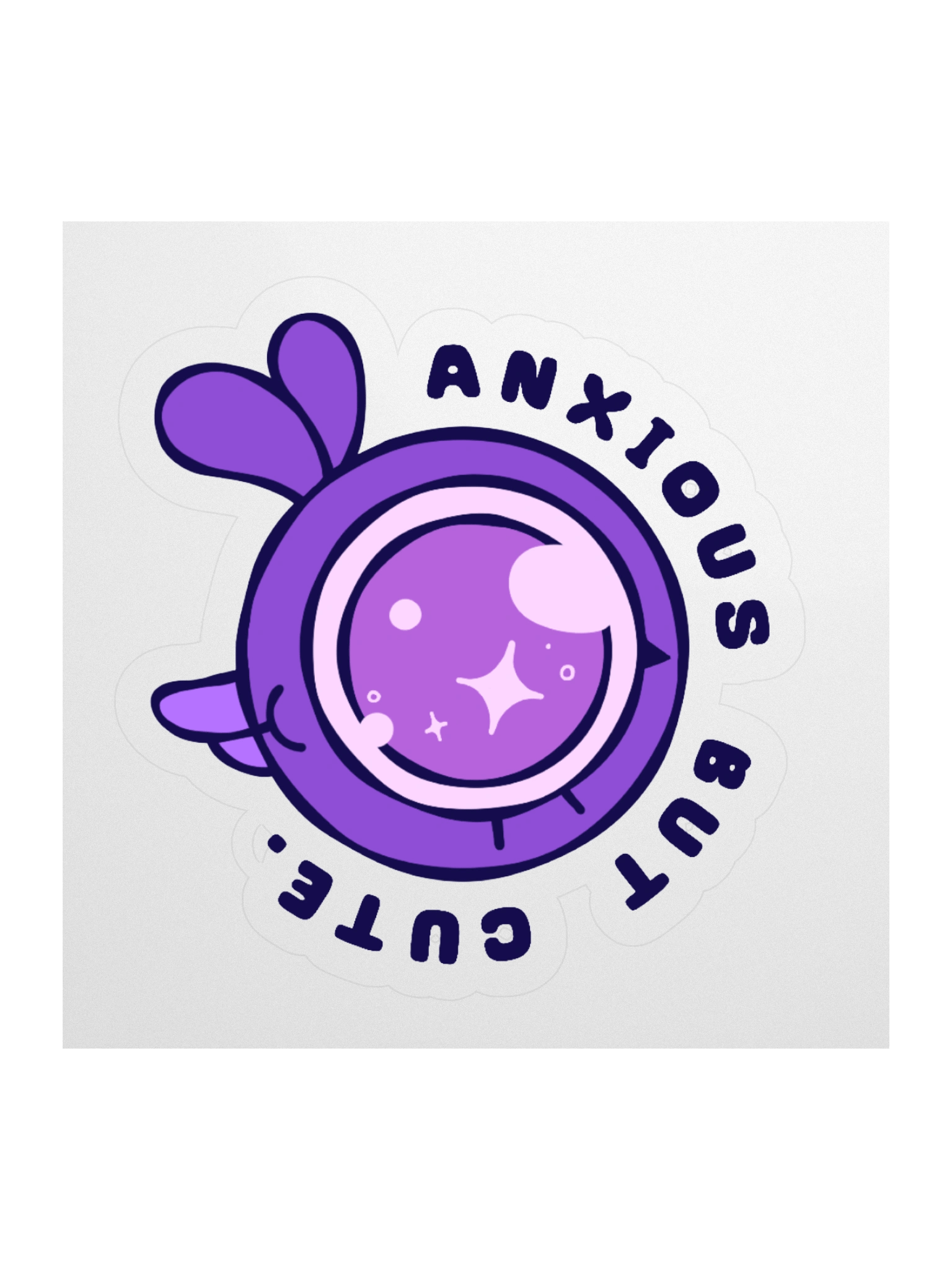 Anxious But Cute Sticker product image (2)