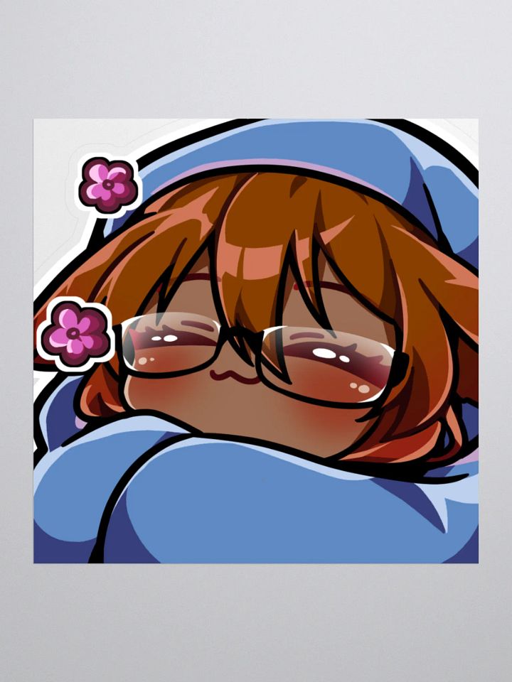JPAG_Grey Gracidea Comfy emote sticker product image (1)