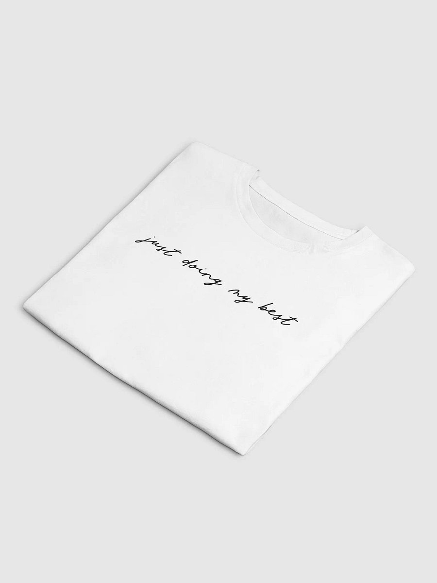 'Just Doing My Best' (black text) Crop Tee product image (12)