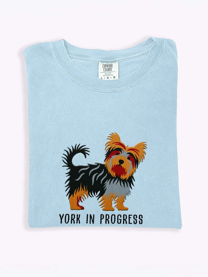 York in Progress T-Shirt(Embroidered) of a Yorkshire Terrier product image (1)