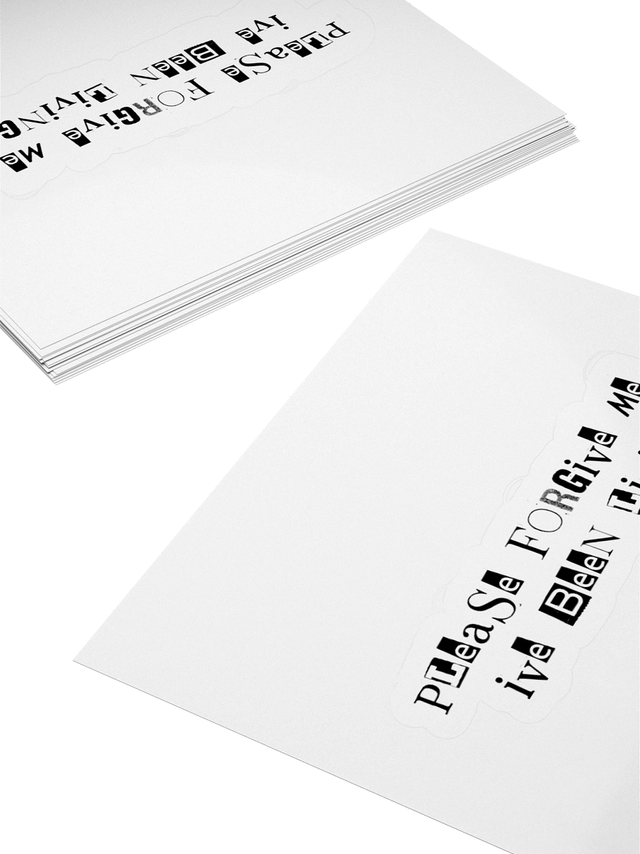Please Forgive Me Lyric Stickers product image (4)