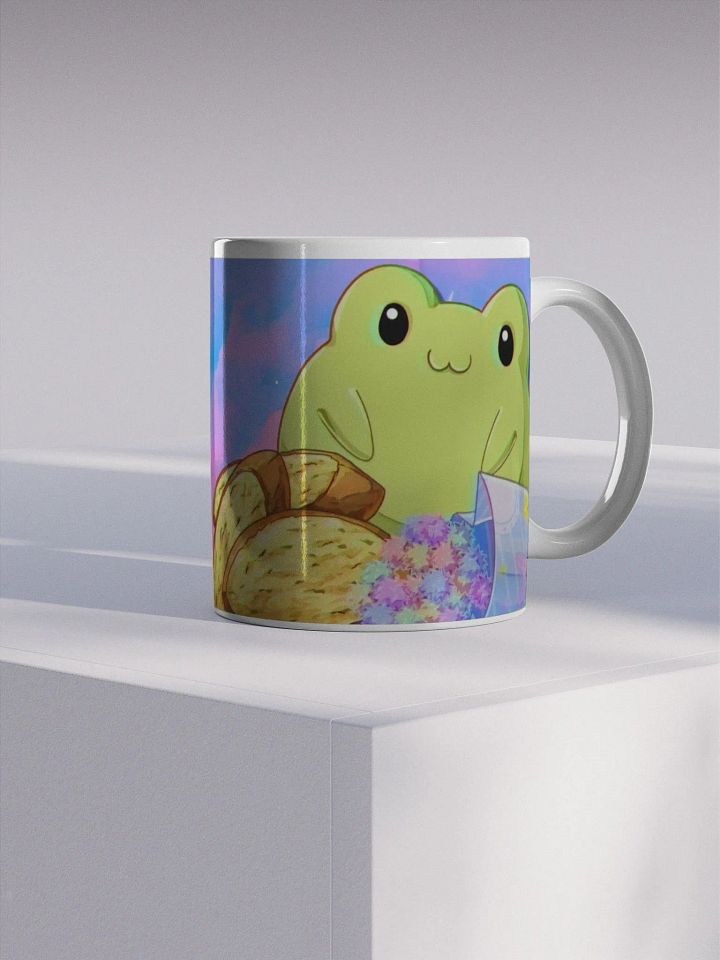Holly's Froggy Friend White Glossy Mug product image (1)