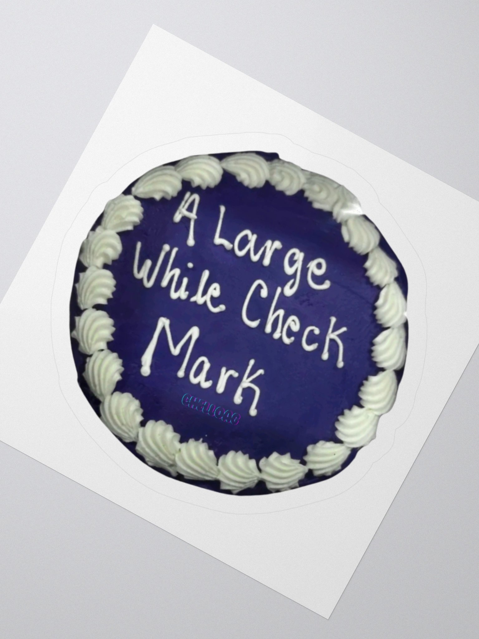 A Large While Check Mark sticker product image (7)